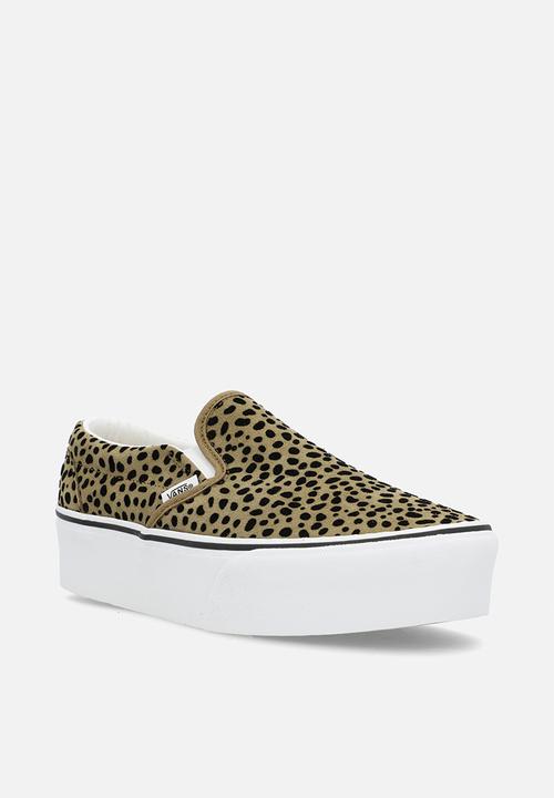 Vans - Classic Slip-On Stackform - Spotted Olive Brown/Black