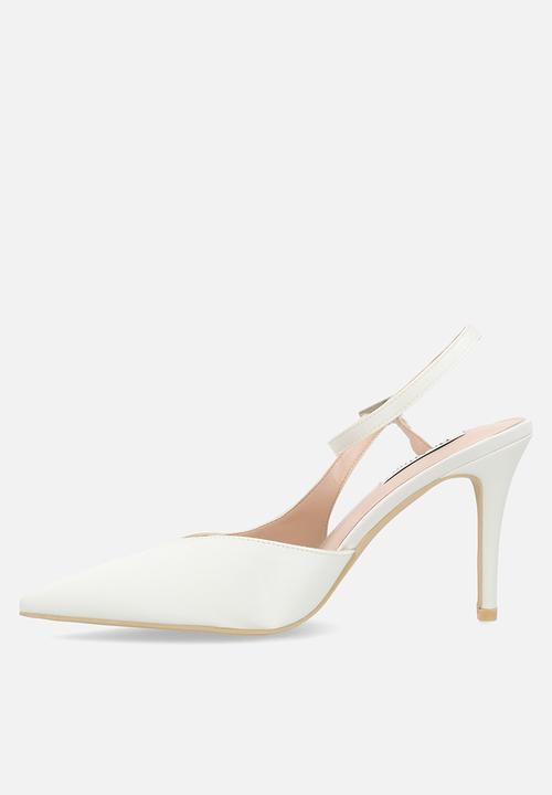 Be Mine - Kanica slingback heel - ivory satin