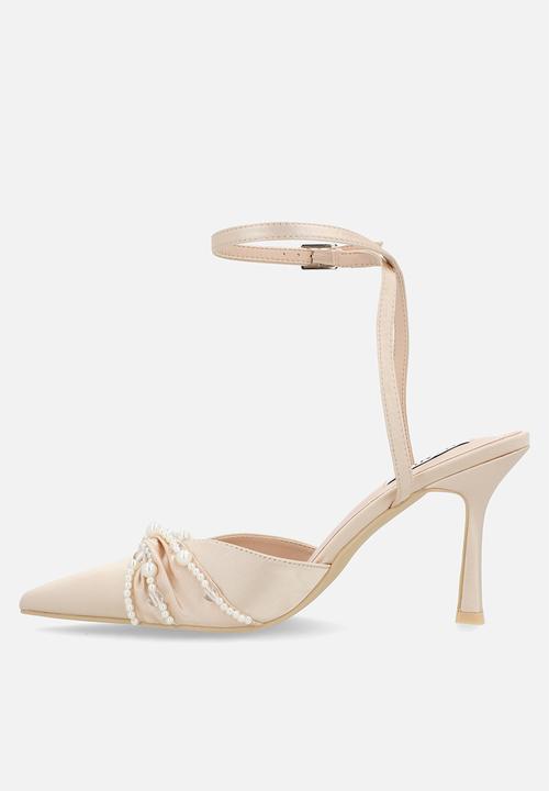 Be Mine - Harsha ankle strap heel - blush satin