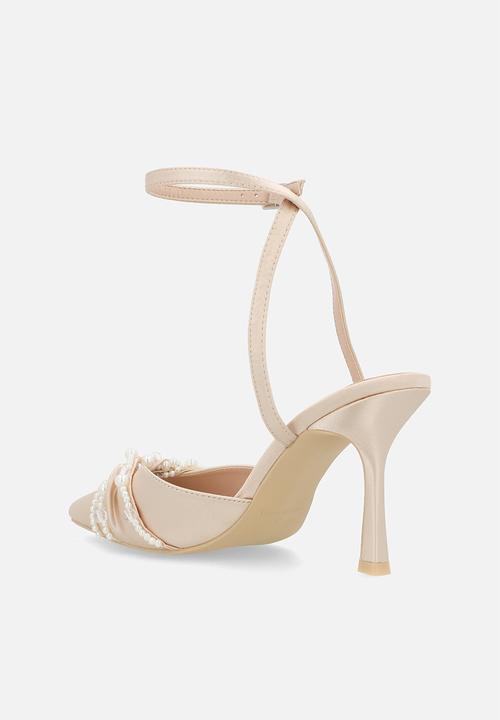 Be Mine - Harsha ankle strap heel - blush satin