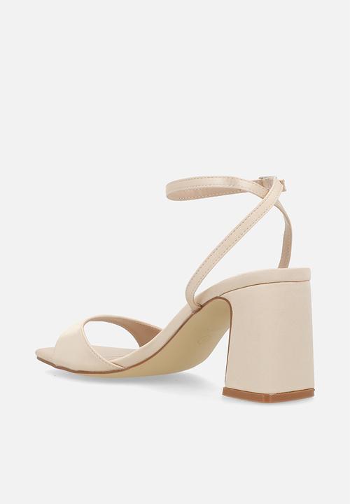 Be Mine - Cora ankle strap heel - rose satin