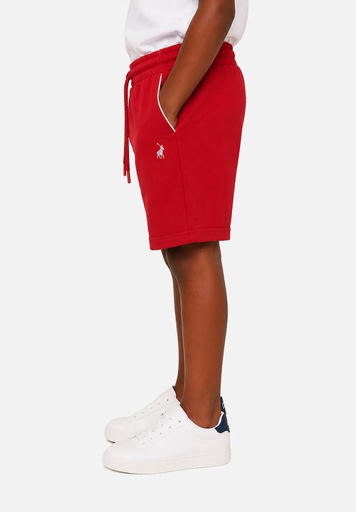 POLO - Boys Jayden Piping Short - Dark Red