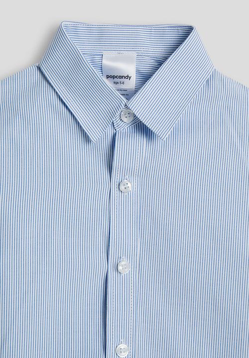 Pop Candy - Pin striped shirt - blue