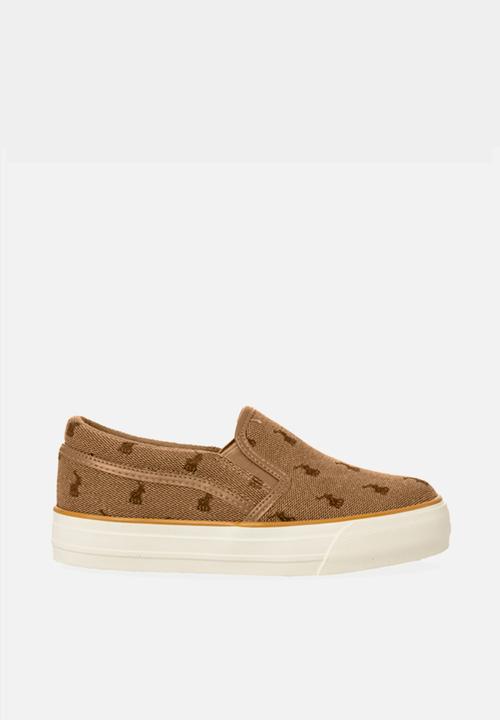 POLO - Kids Jacquard Slip On Sneaker - Stone