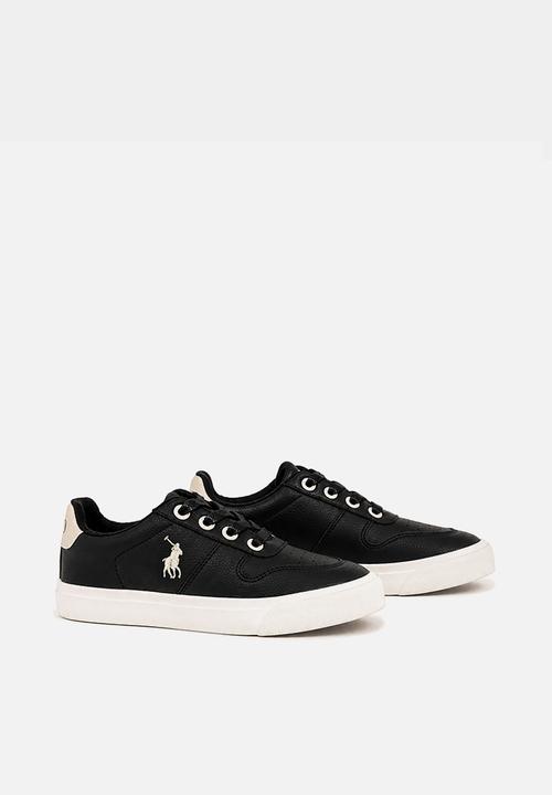POLO - Kids Classic Leather Sneaker  - Black
