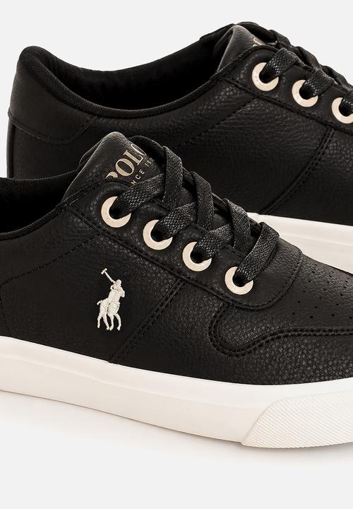POLO - Kids Classic Leather Sneaker  - Black