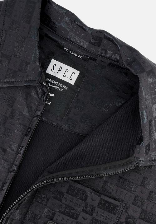 S.P.C.C - Arden Shirt Sleeve Printed Jacket - Black