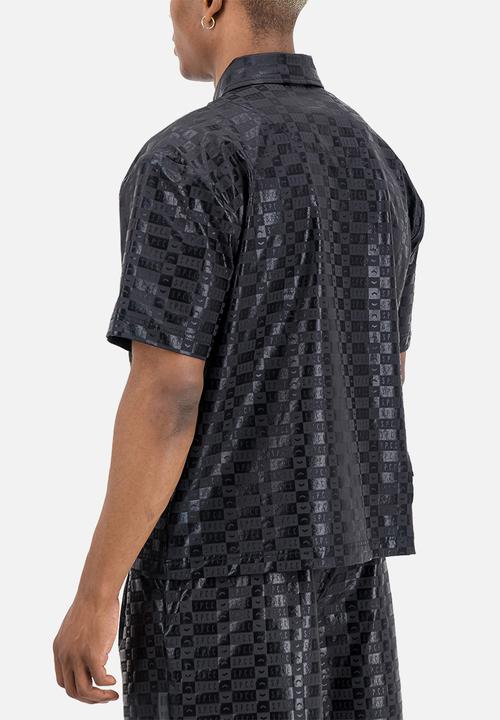 S.P.C.C - Arden Shirt Sleeve Printed Jacket - Black