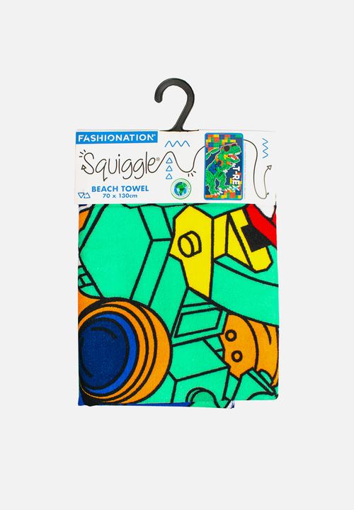 Character Group - Beach Towel - Dino Blocks