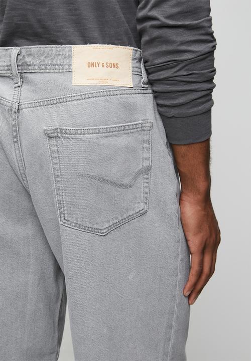 Only & Sons - Onsfade Loose Jax Box Tai Dnm - Light Grey Denim