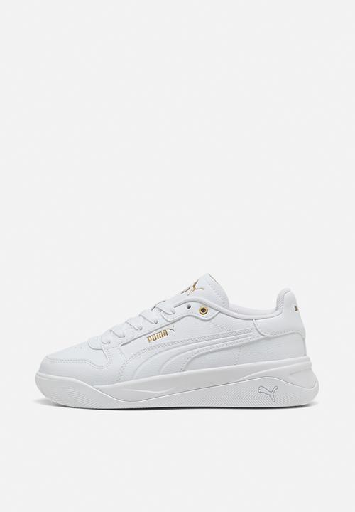 PUMA - Court Bae Jr - Puma White-Puma White-Puma Gold