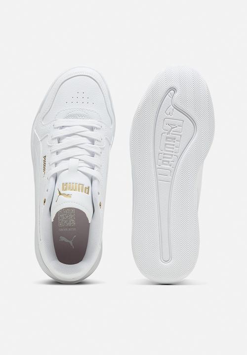 PUMA - Court Bae Jr - Puma White-Puma White-Puma Gold