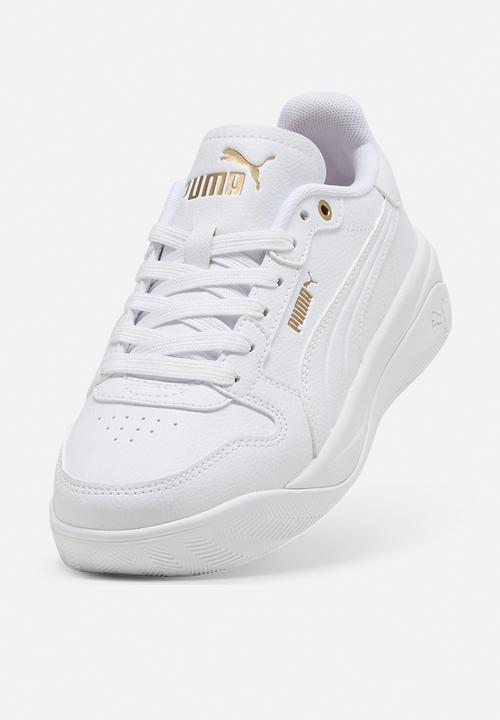 PUMA - Court Bae Jr - Puma White-Puma White-Puma Gold