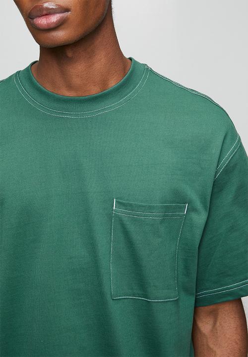 Only & Sons - Onslarry Life Ovz Ss Pkt Tee - Mallard Green