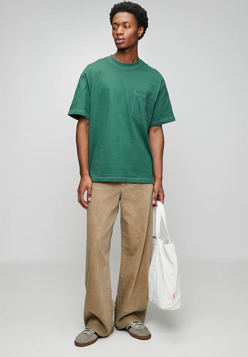 Only & Sons - Onslarry Life Ovz Ss Pkt Tee - Mallard Green