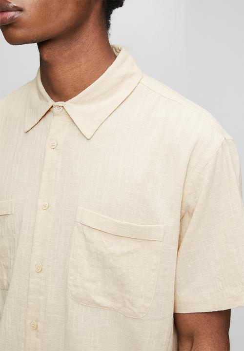 Only & Sons - Onscharles Ss Shirt - Silver Lining