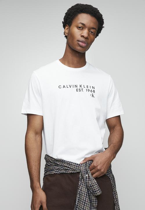 Calvin Klein - SS 30S EU Wholesale Graphic Tee - Bright White