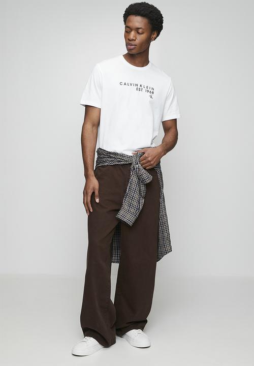 Calvin Klein - SS 30S EU Wholesale Graphic Tee - Bright White