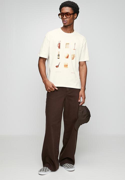 Cotton On - Everyday Fit Graphic T-Shirt - Vintage White/Attire