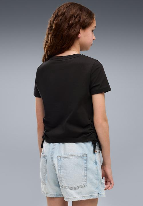 PUMA - Ess Slim Knotted Tee G - Puma Black
