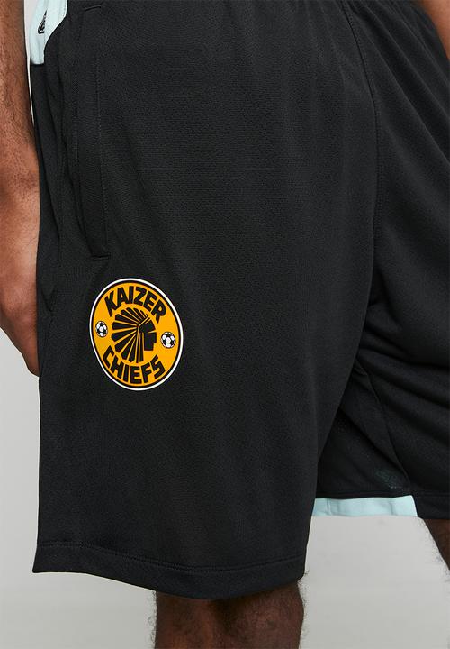 KAPPA - Kaizer Chiefs Men's Training Shorts - BLACK-AZURE RETREAT