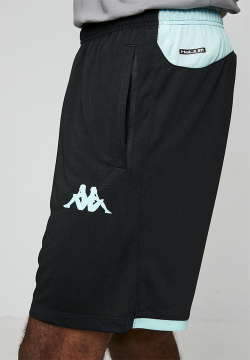 KAPPA - Kaizer Chiefs Men's Training Shorts - BLACK-AZURE RETREAT