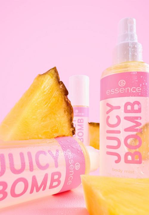 essence - JUICY BOMB tropical drop body mist - 108 Pineapple Paradise