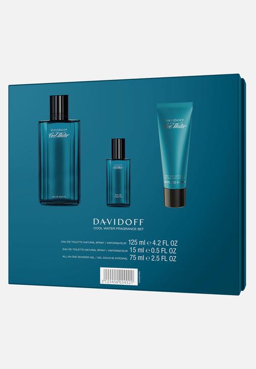 DAVIDOFF Fragrances - Davidoff Cool Water Trio Gift Set For Men Edt - 125ml