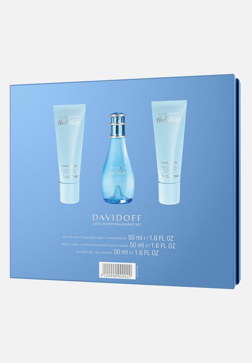 DAVIDOFF Fragrances - Davidoff Cool Water Trio Gift Set For Women Edt - 50ml