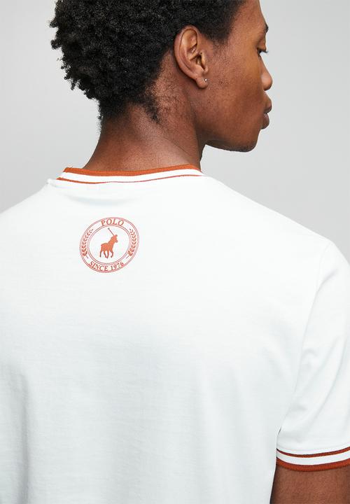 POLO - Mens Sport Short Sleeve Ribbed Tee - White