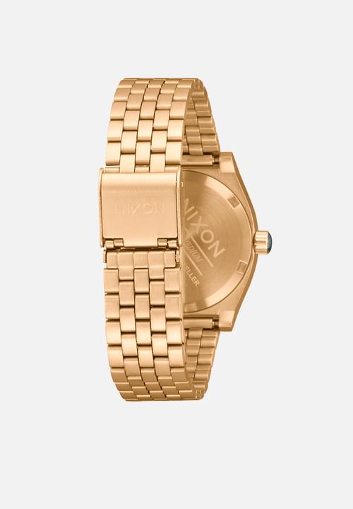 Nixon - Medium Time Teller - Gold / Green Sunray
