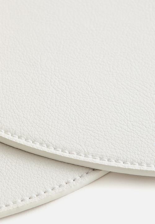 H&M - 2-pack round place mats  - white