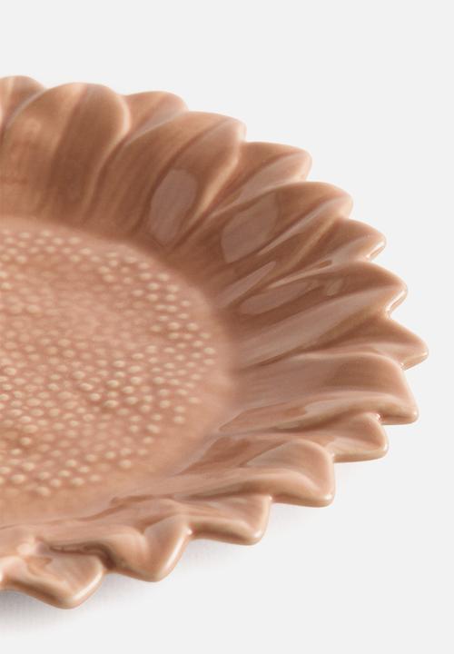 H&M - Sunflower-shaped mid plate - orange