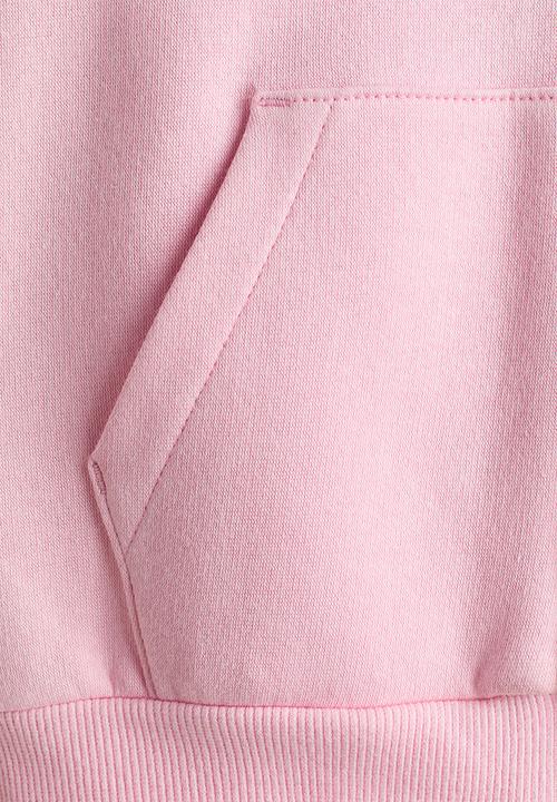 H&M - Oversized zip-through hoodie - light pink