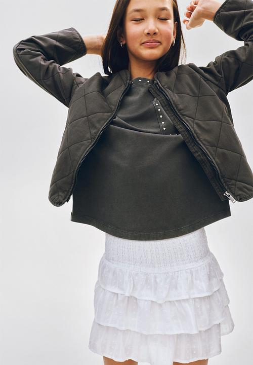 H&M - Quilted cotton jacket - dark grey