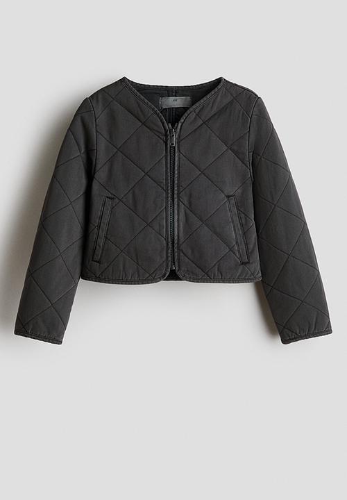 H&M - Quilted cotton jacket - dark grey