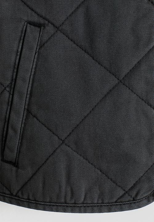 H&M - Quilted cotton jacket - dark grey