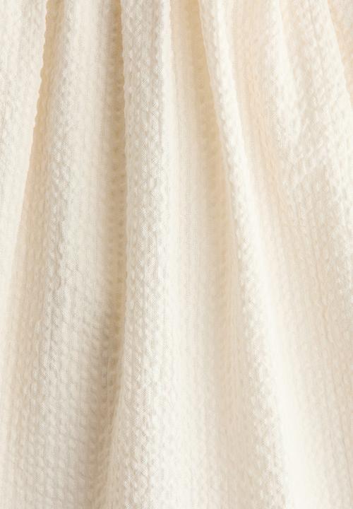 H&M - Sleeveless seersucker dress - cream