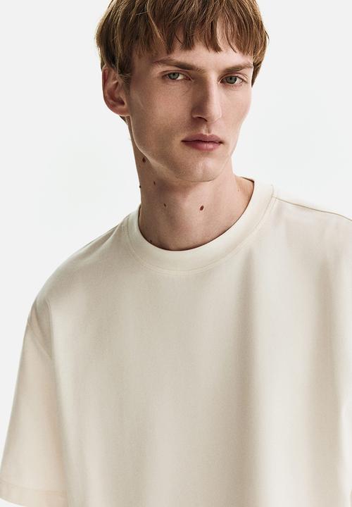 H&M - Loose fit boxy-style T-shirt - white