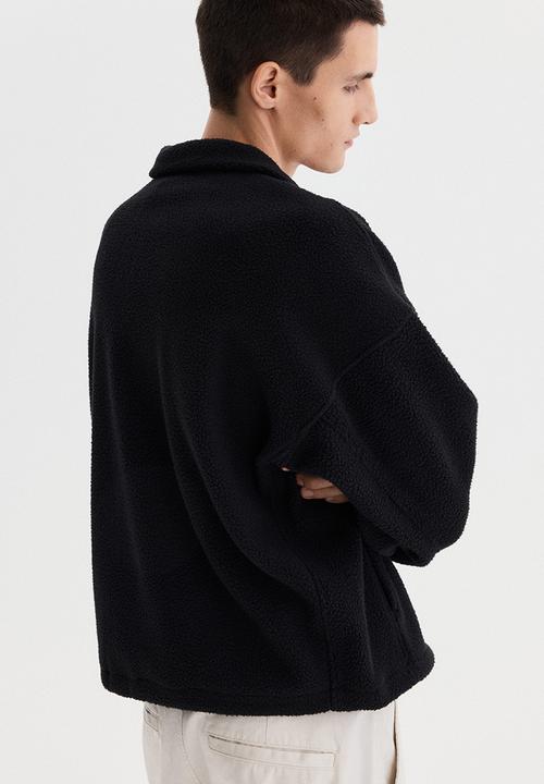 H&M - Teddy jacket - black