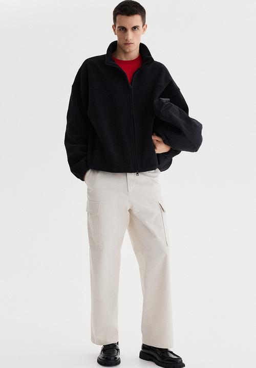 H&M - Teddy jacket - black