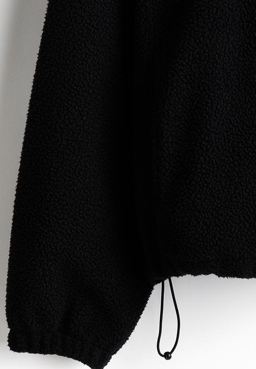 H&M - Teddy jacket - black