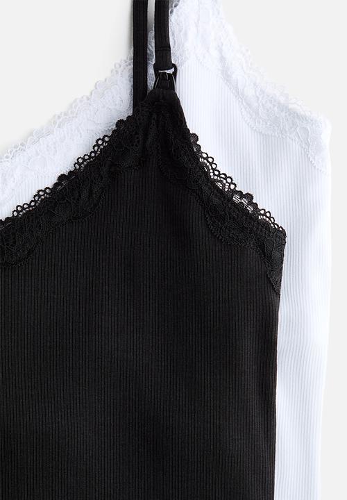 H&M - Mama nursing strappy top - black