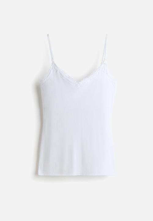 H&M - Mama nursing strappy top - white