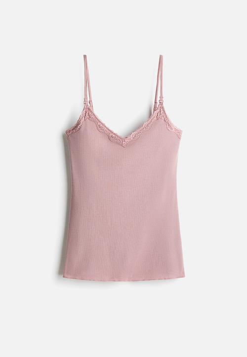 H&M - Mama nursing strappy top - dusty pink
