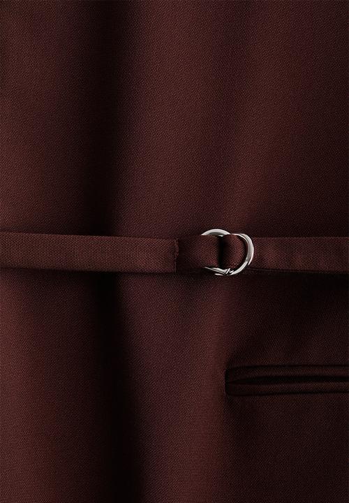 H&M - Oversized belted blazer - dark brown