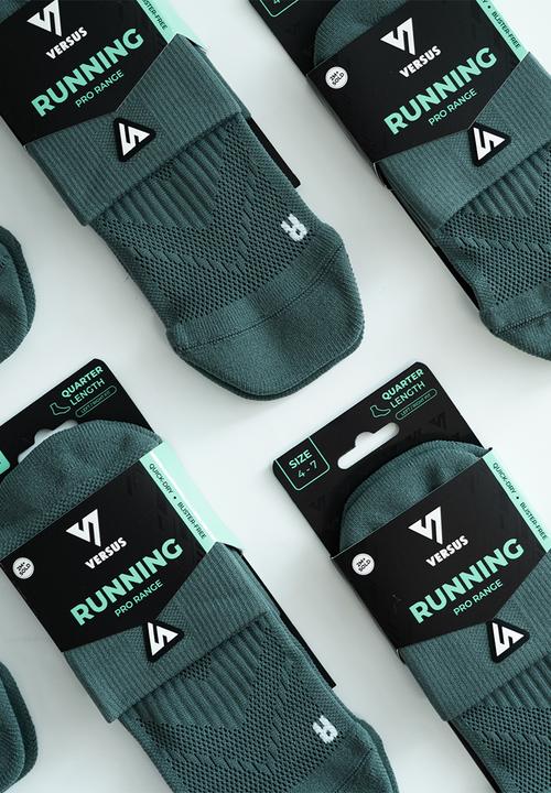 Versus - Running Quarter Socks - Airforce