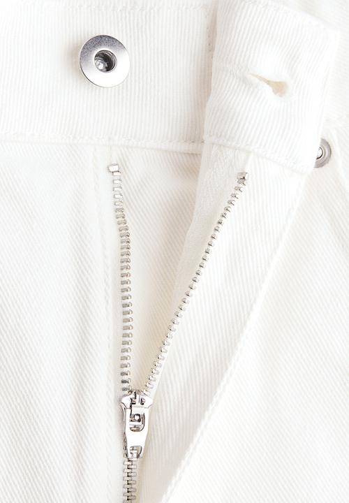 H&M - Broderie anglaise jeans - white