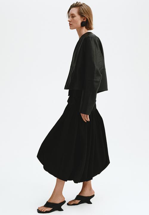 H&M - Midi balloon skirt - black