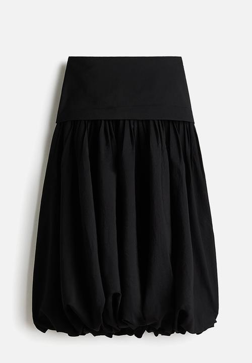 H&M - Midi balloon skirt - black